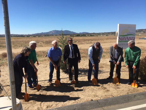 Ground Is Broken For The AEC Sun Anza Solar Energy Project